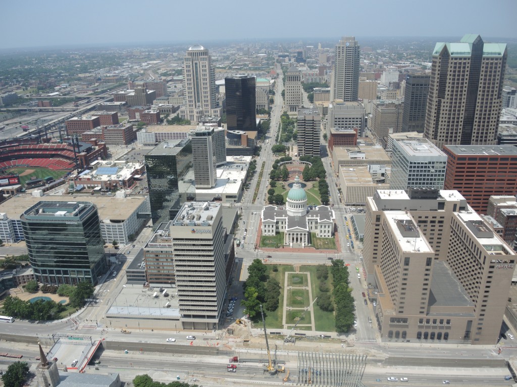 View of the City from the Gateway Arch