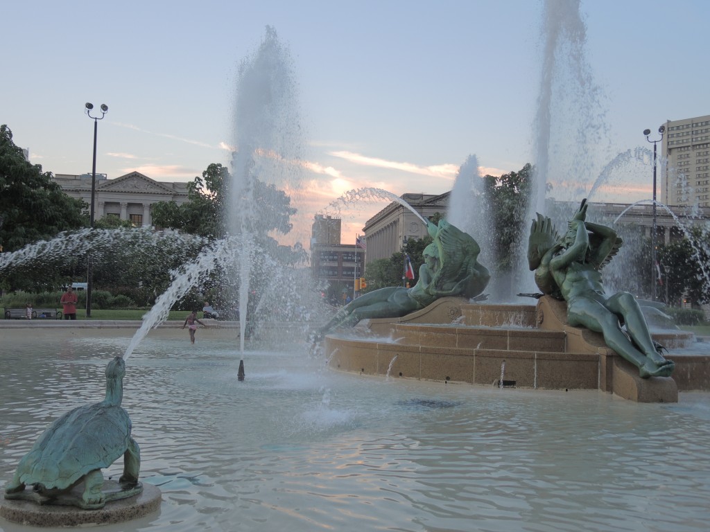 Fountain in Logan Square