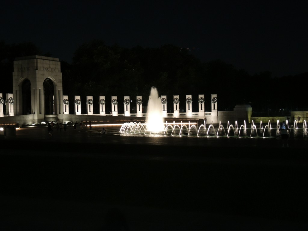 World War II Memorial by Night 