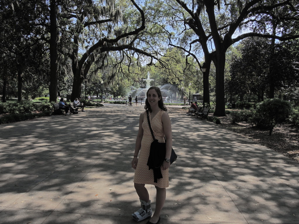 Rocking the Boot in Forsyth Park 